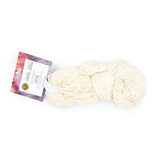 Lion Brand® Yarn Natural 24/7 Cotton® Ready-to-Dye Hank